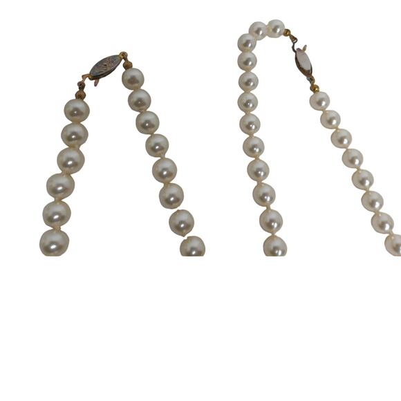 Roman 2 Faux Pearl Chokers with Pendant Vintage READ - Picture 4 of 8